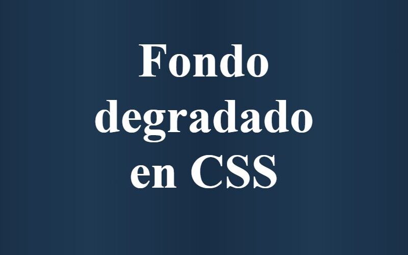 fondo degradado en css