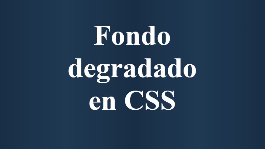 fondo degradado en css