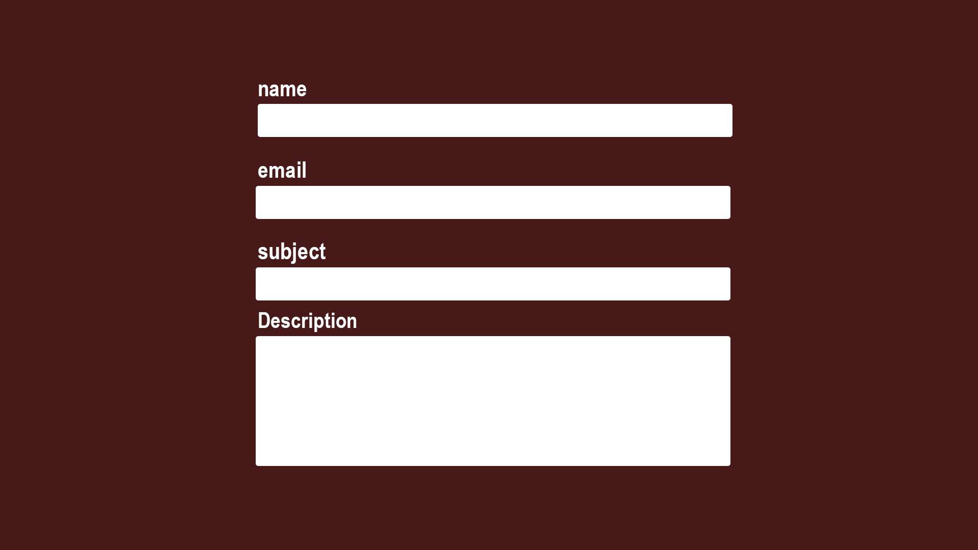 Crear sencillo formulario para WordPress
